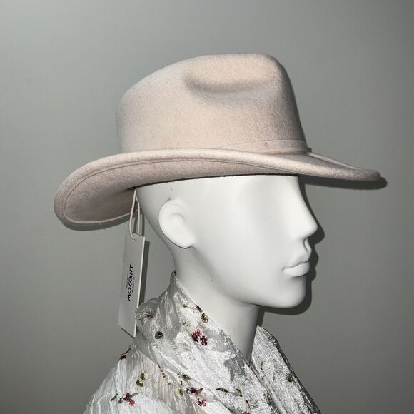 Mossant Paris Hat Size M Pink Felt Fedora Trail Dusted Australian Wool - Picture 8 of 14
